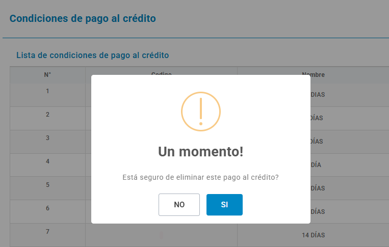Condiciones de pago
