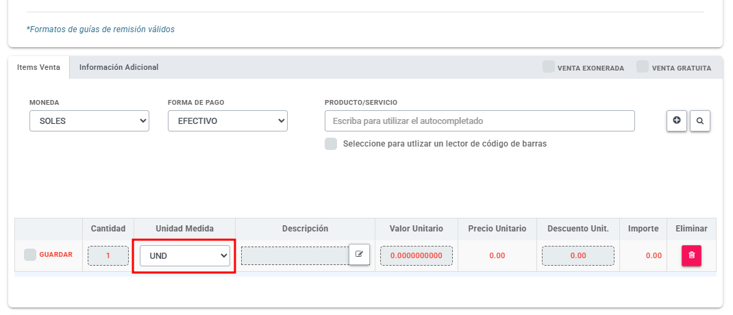 Venta