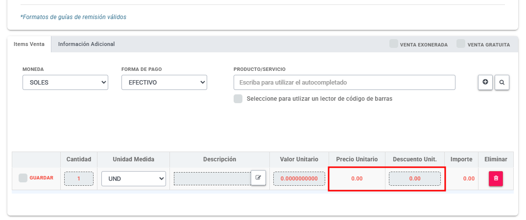 Venta