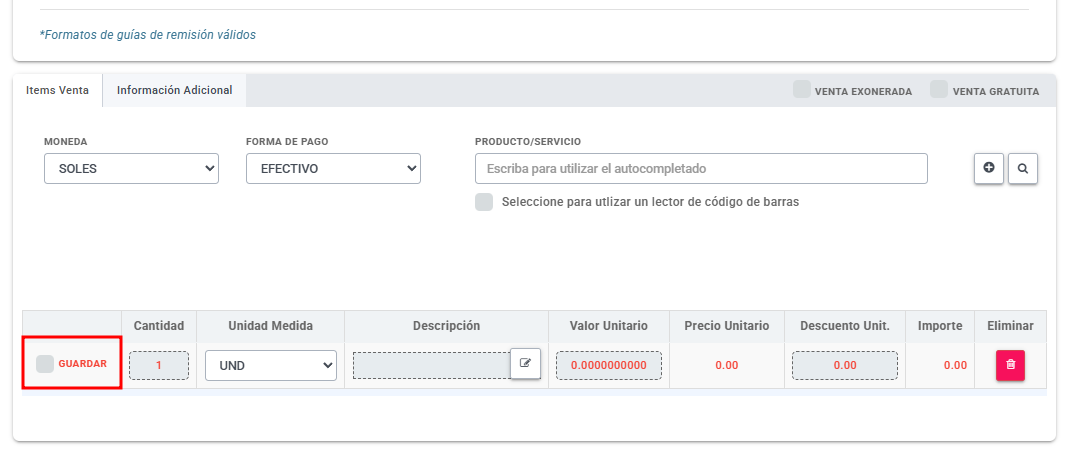 Venta