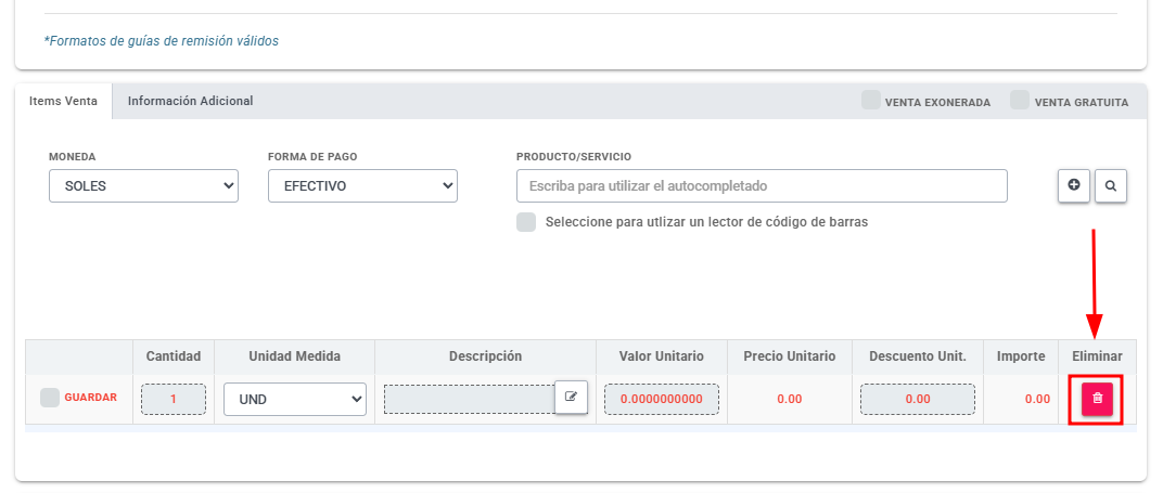Venta